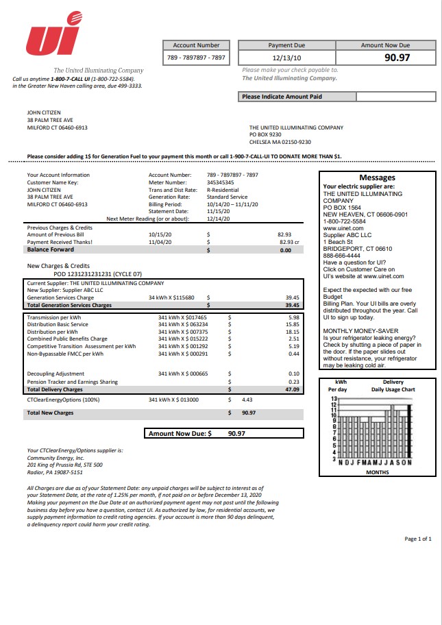  Minol USA business utility bill 